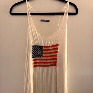 Brandy Melville John Galt American flag Knitted‎ tank